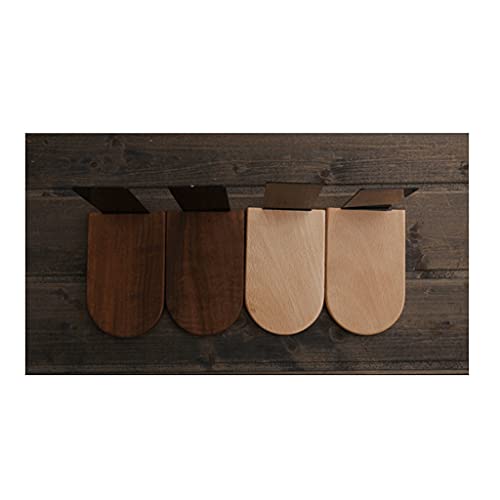 Bookend Wooden Bookends Classic Light Luxury Book Ends Simple Stylish Book Stopper Suitable for Home Desktop Finishing and Storage Best Desktop Organizer (Color : A) - color: A