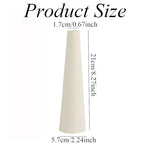 21CM Ceramic Bud Vase Small Narrow Neck Vase Conic Decorative Single Stem Floral Home Decor Centerpiece for Home Wedding Bedroom Living Room Office Table Decoration(Beige)