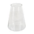 Deco 79 Glass Decorative Vase Cone Shaped Centerpiece Vase, Flower Vase for Home Decoration 10" x 10" x 13", Clear - size: 10" x 10" x 13"
