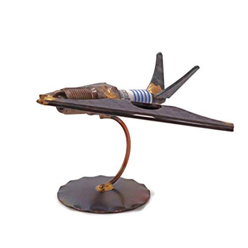 Stealth Plane (F-117) Collectible Handmade Metal Art Figurine, Desk Accessories, Trophy, Boss Gift, Home Office Décor, Aircraft - style: Stealth Plane (F-117)