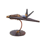 Stealth Plane (F-117) Collectible Handmade Metal Art Figurine, Desk Accessories, Trophy, Boss Gift, Home Office Décor, Aircraft - style: Stealth Plane (F-117)