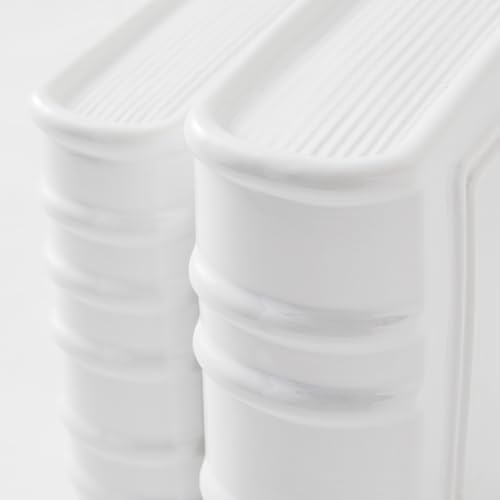 Z Gallerie Ceramic Books Set of 2 Decorative Books for Shelves, Desks & Tables Elegant Decorative Accessories for Living Room, Bedroom & Office,White - color: White