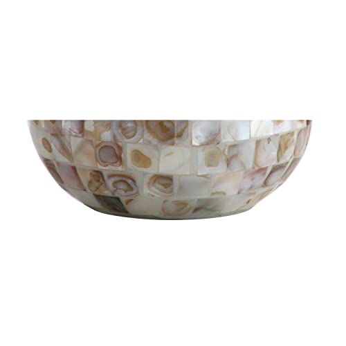 JONATHAN Y 20.5" Seashell Coastal Mini LED Table Lamp for Living Room Office, White Linen Drum Shade, Modern Mother of Pearl Bedside Nightstand Lamp, LED Bulb Included JYL1024A - color: Seashell