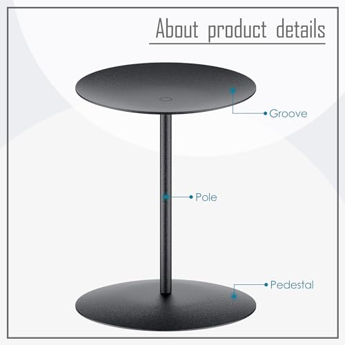 Smtyle Candle Holders for Pillar Candles - Matte Black Christmas Decorations Indoor, Perfect Centerpieces for Tables, Elegant Gift for Home Decorator & Minimalist - color: Black-p5