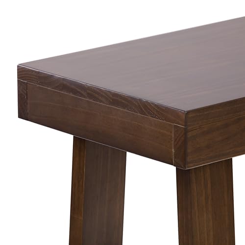 Plank+Beam Solid Wood Console Table, 46 Inch, Sofa Table, Narrow Entryway Table for Hallway, Behind The Couch, Living Room, Foyer, Easy Assembly, Walnut - color: Walnut, size: 46" Console Table