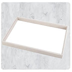 Mornajina 24 Grids Stackable Jewelry Tray Organizer with Removable Dividers, Velvet Jewelry Display Tray for Earrings Necklaces Bracelet Rings Display Showcase - Beige - color: Beige