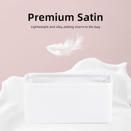 DGAZ Silk Purse Organizer Insert For Hermes Geta bags，Silky Smooth Bag Organizer，Luxury Handbag & Tote Shaper(Mushroom) - color: Mushroom