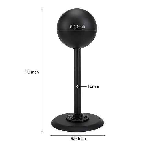 Hat Holders Vintage Dome Shape Design Removable Metal hat stands/Helmet/Cap/Wig Storage Holder Display Stand. (2 Black)