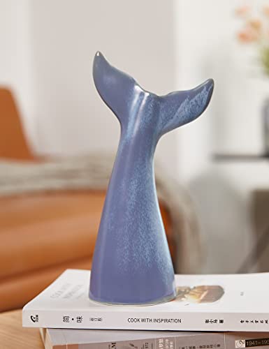 SEINHIJO Ceramic Flower Vase Modern Decor Sculpture Ocean Figurine Statue Table Centerpiece Art for Home Office Gift 11 Inch - size: Large