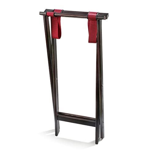New Star Foodservice 20021 Mahogany Finish Solid Birchwood Tray Stand, 31-Inch, Brown - size: 38"