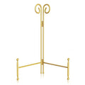 SVENJBB Plate Holder Display Stand, 6 Inch Decorative Plate Stands for Display, Gold Iron Easel Display Stand for Picture, Book, Photo Frame and Decorative Plates (1 Pack)