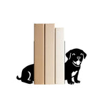 Book Ends, 1 Pair Cute Dog Metal Bookends, Creative Decorative Book Holders for Home Office Bookshelf, Dog Lovers Gifts, Library Desk Book Stopper for Shelves, Labrado - style: Labrador