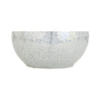 JONATHAN Y 20.5" Mosaic White Coastal Mini LED Table Lamp for Living Room Office, White Linen Drum Shade, Modern Mother of Pearl Bedside Nightstand Lamp, LED Bulb Included (JYL1024B) - color: White