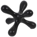 Abstract Sculpture Wear-Resistant Art Decor Black Minimalist Geometric Home Accent Modern Household Craft Decoration for Living Room and Office Display