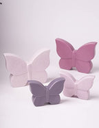 Butterfly Decor Statue Animal Figurine Gift Modern Art Sculpture for Living Room Bedroom Home Ceramic Cream 6.7 Inch