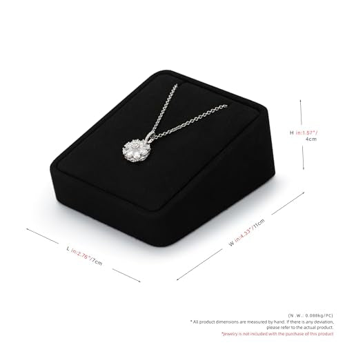 Oirlv Microfiber Angled Jewelry Display Stand, Part of Complete Showcase Set for Necklaces & Pendants - style: TT16503