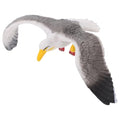 Hemoton Mini Seagull Ornament 3.14In Desktop Decoration Lifelike Bird Craft Sculpture for Indoor Outdoor Display Table Accent