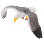 Hemoton Mini Seagull Ornament 3.14In Desktop Decoration Lifelike Bird Craft Sculpture for Indoor Outdoor Display Table Accent