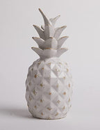 HAUCOZE Pineapple Statue Decor Fruits Sculpture Gifts Home Arts Ceramic Figurine 9.1 inch