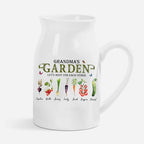 Personalized Grandma's Garden Ceramic Vase - Custom Root for Each Other Vase with Names, Unique Vegetable Art Flower Vases, Gift for Grandma, Gigi Nana, Mom, Mother's Day, Birthday - color: Style 03