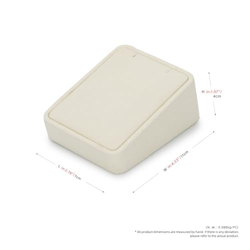 Oirlv Microfiber Angled Jewelry Display Stand, Part of Complete Showcase Set for Necklaces & Pendants - style: TT16403