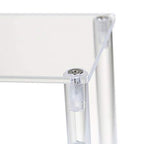 BYCY Acrylic Clear 2-Tier Riser Display Shelf for Figures, Desserts Holder, Collections Organizer and Cosmetic Items Shelf (12" x 6.9" x 4.25") - color: 2tier-clear