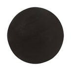 Kate and Laurel Reid Modern Wooden Ribbed Drink Table; 10 x 10 x 22; Black; Solid Wood Mini Table for Use as Pedestal Plant Stand Indoors or Small Nightstand Option - color: Black