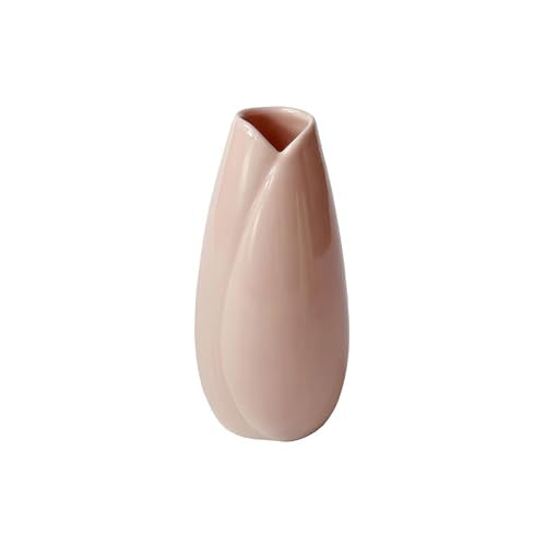 Simple Vase for Flowers Plants, Small Cute Flower Vase for Modern Table Shelf Home Decor Wedding Boho Decor, Farmhouse (1pc-HBP-Pink) - color: 1pc-hbp-pink