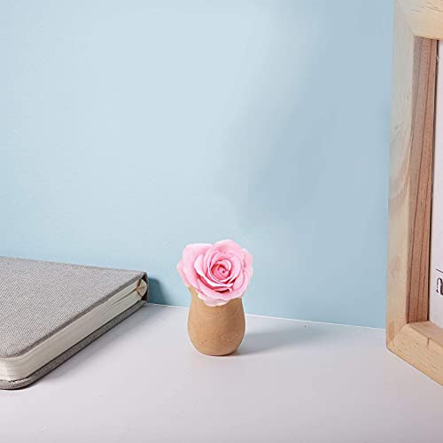GORGECRAFT 1.5 Inch 10pcs Unfinished Blank Wooden Vase Flower Vase Candle Cups Handmade Natural Flower Container Candle Holders Candlesticks DIY Painting Decor for Hand Painting Crafts Home Decor - size: 1.5x1.18inch,0.79inch
