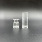 2Pcs Clear Mini Vase, Miniature Vases, Cat Whisker Vase, Miniature Stuff for Tiny Houses Decoration DIY Micro Landscape Items