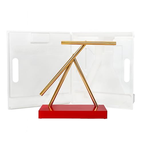 Kinetic Energy Sculpture - Desktop Toy Version (Gold/Red)