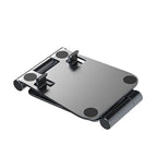Cell Phone Stand for Desk Phone Holder Foldable Portable Adjustable Cradle Dock Compatible with iPhone 17 16 15 14 13 Pro Max, iPhone 12 11 Plus SE XS XR 8 7, Office Desk Travel Accessories, Gray - color: Gray