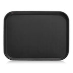 New Star Foodservice 25095 Restaurant Grade Non-Slip Tray, Plastic, Rubber Lined, Rectangular, 14-Inch x 18-Inch, Black - color: Black, size: 18" x 14" x 0.7"