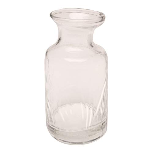 ART & ARTIFACT Mini Vases for Flowers - Small Glass Vases, Clear 5 Vase Set Single Bud Vases for Flowers, Room Decor - Clear