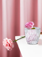 Serene Spaces Living 2.5" Elegant Glass Crystal Tea Light Holders for Events and Weddings - size: Twin