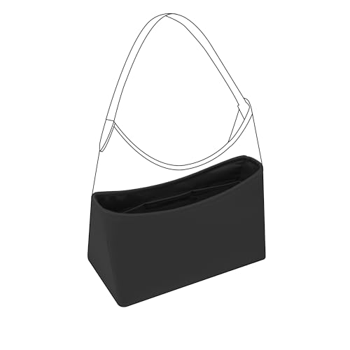 DGAZ Silk Purse Organizer Insert For GYARD Hobo Bags,Silky Smooth Bag Organizer，Luxury Handbag & Tote Shaper(Black) - color: Black