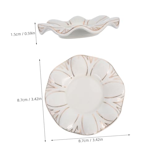 ORFOFE Ceramic Candle Holder Elegant Modern Decor for Dining Table and Living Room Minimalist Design with Accents for Parties and Festivals