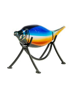 Dale Tiffany AS24127 Murano Style Garfish Handcrafted Art Glass Sculpture with Stand, Blue, 10-Inch Wide - size: 10-Inch Wide