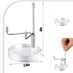 Suzile 4 Pcs Adjustable Metal Arm Display Stand Easel with Acrylic Base Rock Display Easel Holder Acrylic Crystal Clear Plate Stand for Geodes Mineral Agate(Silver,2.8 x 2.8 x 4.1 Inch) - color: Silver, size: 2.8 x 2.8 x 4.1 Inch
