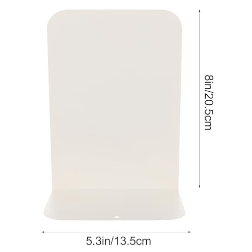 SEWACC 2Pcs Metal Bookends Minimalist Creative Book Stoppers for Office Home Study Strong Metal Shelves Organizer to Prevent Books from Falling