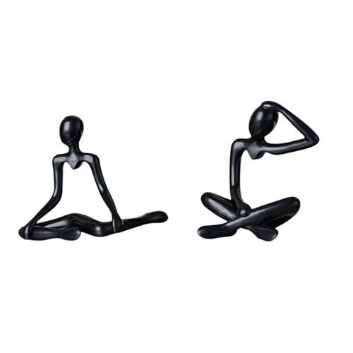 Fenteer Thinker Figurine Abstract Sculpture Desktop Ornament Minimalist Statue Creative Hollow Design Made of Pp Suitable for Office Home Decoration Gift