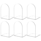 Acrylic Bookends 6 Pieces, Book Ends for Shelves, Clear Bookends for Shelves, Transparent Book Organizer for Desktop, Shlef Book Stopper for Home Office - style: 6 Pieces Acrylic Bookends