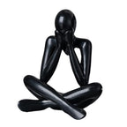 2X Unique Abstract Sculpture Figurine for Decor