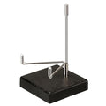 Hipiwe Display Stand Easel with Adjustable Stainless Steel Arm Easel with Wooden Base Easel Holder for Fossil Coral Geodes Rock Mineral Agate Plate Seashell Collectibles, 2.5"x2.5"x4.4" - size: Medium