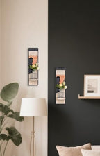 Modern Art Wall Candle Holder, Abstract Face Candle Sconce Set of 2, Wall Decor, 16.5 x 4.33 Inch (Boho) - color: Black,pink