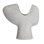 Bloomingville Modern Terracotta Abstract Vase, Grey - color: Distressed Grey