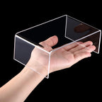 Chuangdi 20 Pcs Acrylic Display Risers, Clear Product Stand, Jewelry Display Riser Shelf Showcase Fixtures for Figure Dessert Cupcake Candy Action Showcase(Super Large Set) - color: Clear, size: Super Large Set