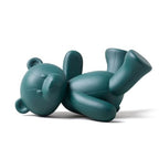 Bear Sculpture Statue Animal Figurine Gift Modern Decor Art for Home Office Dining Room Polyresin Green 11 Inch