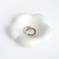 White Cloud Shape Ring Dish Jewelry Tray Organizer, Ceramic Accent Tray for Vanity, Small Decorative Trinket Dish - size: Cloud