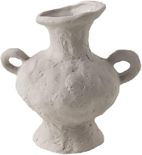 Handmade Abstract Art Ceramic Vase Rustic Table Centerpieces Flowers Vases Minimalist Small Vase for Kitchen Shelf Office Coffee Dining Desk,F - color: F